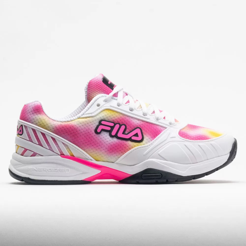Fila Volley Zone Women's Tie-Dye Print White/Pink/Black 1 Fila Volley Zone Women's Tie-Dye Print White/Pink/Black