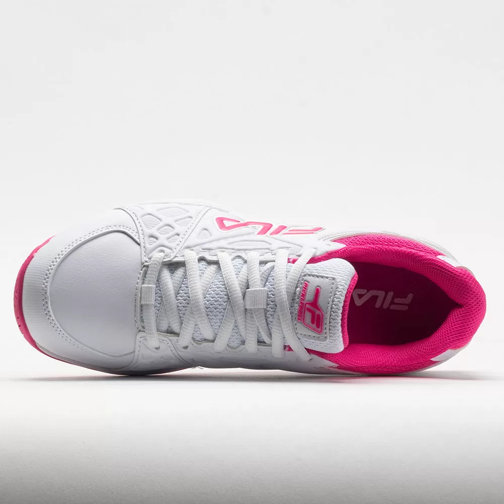 Fila Double Bounce 3 Women's White/White/Pink Glo 3 Fila Double Bounce 3 Women's White/White/Pink Glo - Image 3