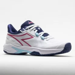 Diadora Trofeo 2 AG Pickleball Women's White/Blueprint/Pink Yarrow 10 Diadora Trofeo 2 AG Pickleball Women's White/Blueprint/Pink Yarrow -Next stop, Sports. 370081 5