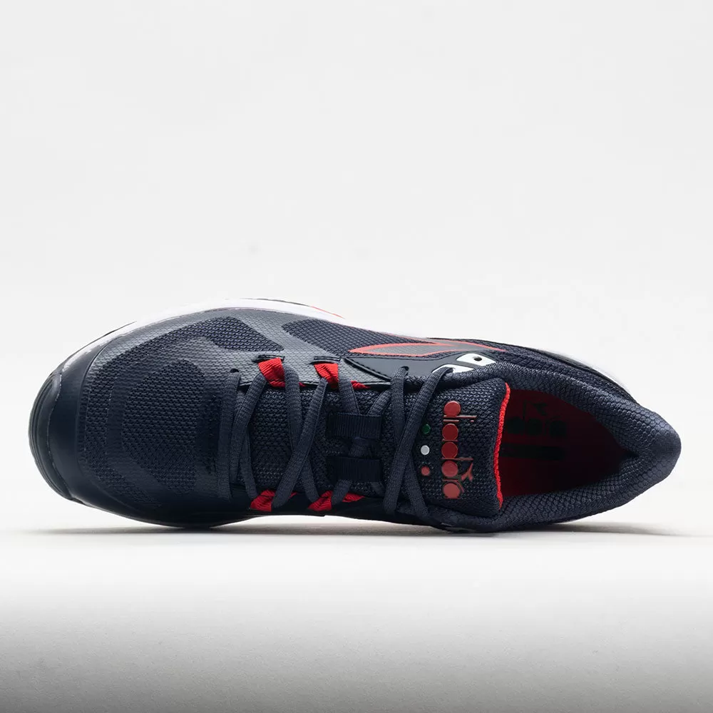 Diadora Trofeo 2 AG Pickleball Men's Blue Corsair/White/Fiery Red 3 Diadora Trofeo 2 AG Pickleball Men's Blue Corsair/White/Fiery Red - Image 3