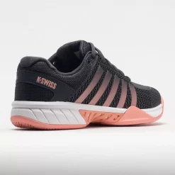K-Swiss Express Light Pickleball Women's Asphalt/Steel Gray/Peach -Next stop, Sports. 370085 6