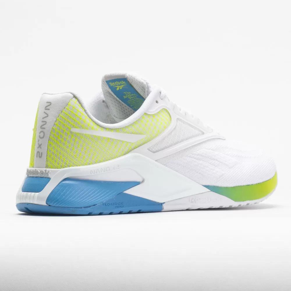 Reebok Nano X2 Women's White/Essential Blue/Acid Yellow 6 Reebok Nano X2 Women's White/Essential Blue/Acid Yellow - Image 6