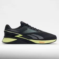 Reebok Nano X3 Men's Core Black/Energy Glow/Smash Orange