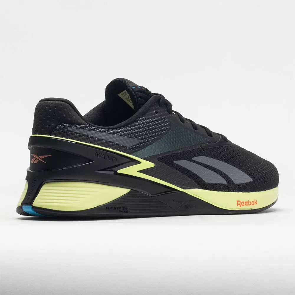 Reebok Nano X3 Men's Core Black/Energy Glow/Smash Orange 6 Reebok Nano X3 Men's Core Black/Energy Glow/Smash Orange - Image 6