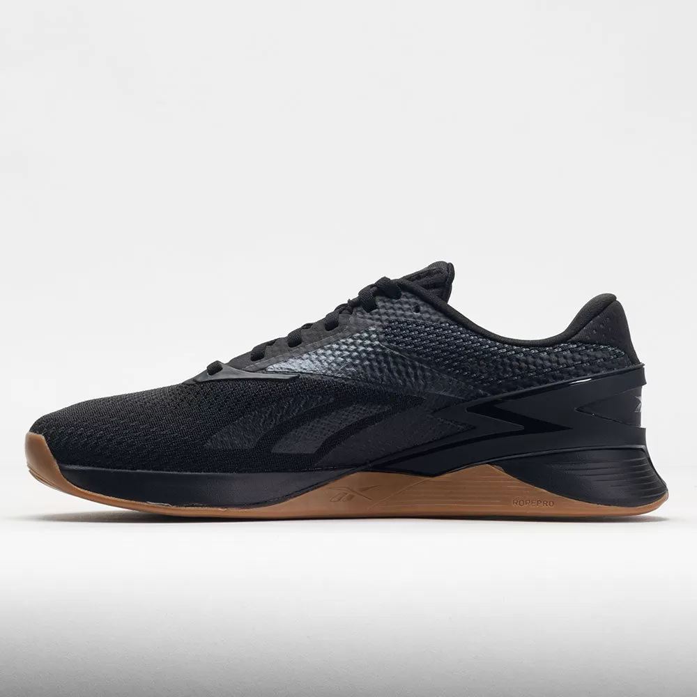 Reebok Nano X3 Men's Core Black/Pure Grey 2 Reebok Nano X3 Men's Core Black/Pure Grey - Image 2