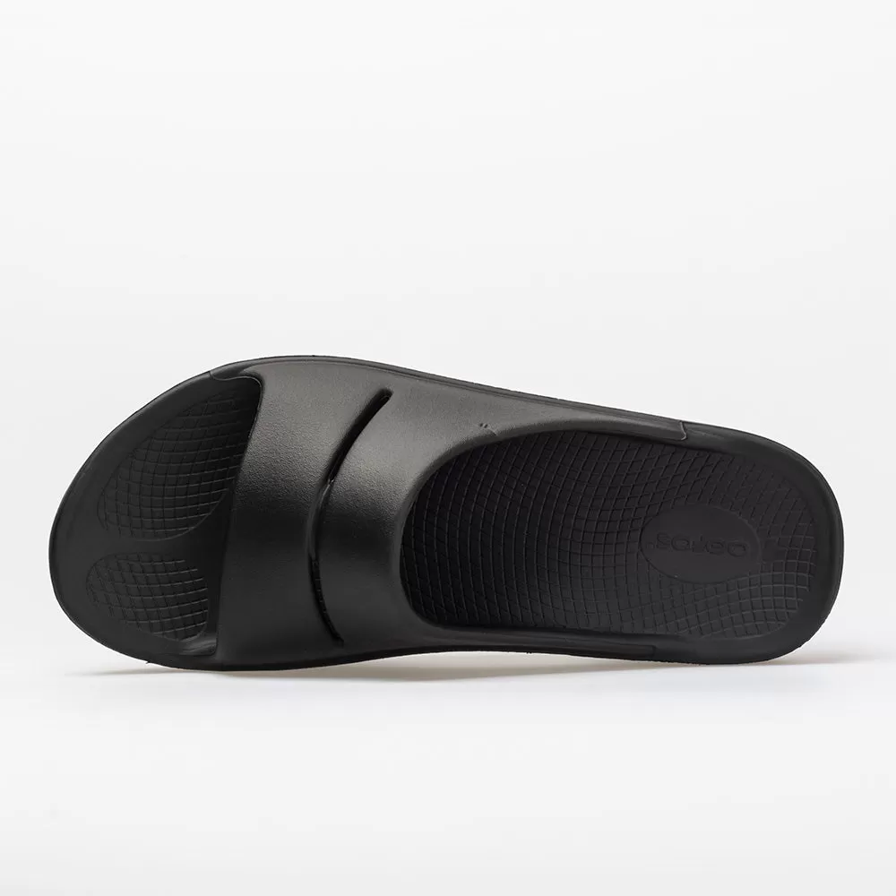 OOFOS OOahh Men's Black 2 OOFOS OOahh Men's Black - Image 2